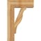 Ekena Millwork Funston Block Rough Sawn Bracket w/ Offset Brace, Western Red Cedar, 8"W x 22"D x 34"H BKT0806X22X34FST05RWR - alternate 2